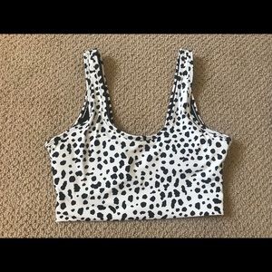 Balance Athletica snow leopard bra